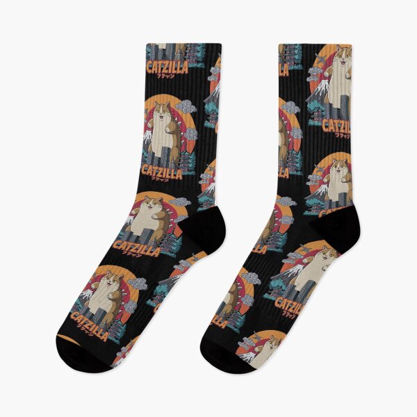 Item preview, Catzilla Cat Funny Japanese Art  designed and sold by tmerchtrends.