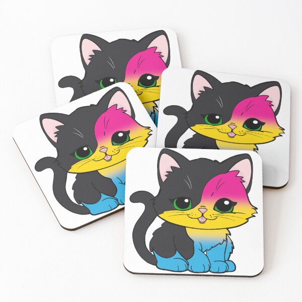 Item preview, Kawaii Pansexual Cat – Pansexual Pride Cute Design designed and sold by Travelslightly.