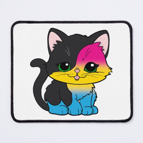 Item preview, Kawaii Pansexual Cat – Pansexual Pride Cute Design designed and sold by Travelslightly.