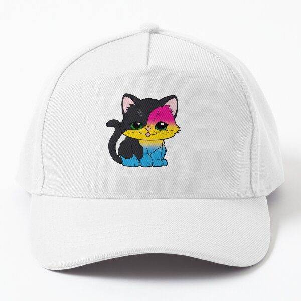 Aperçu de l'œuvre Chat pansexuel kawaii – Design mignon de fierté pansexuelle créée et vendue par Travelslightly.