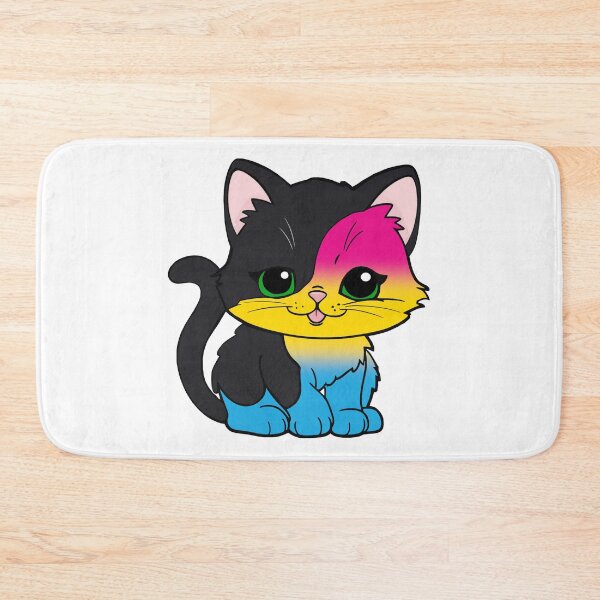 Item preview, Kawaii Pansexual Cat – Pansexual Pride Cute Design designed and sold by Travelslightly.