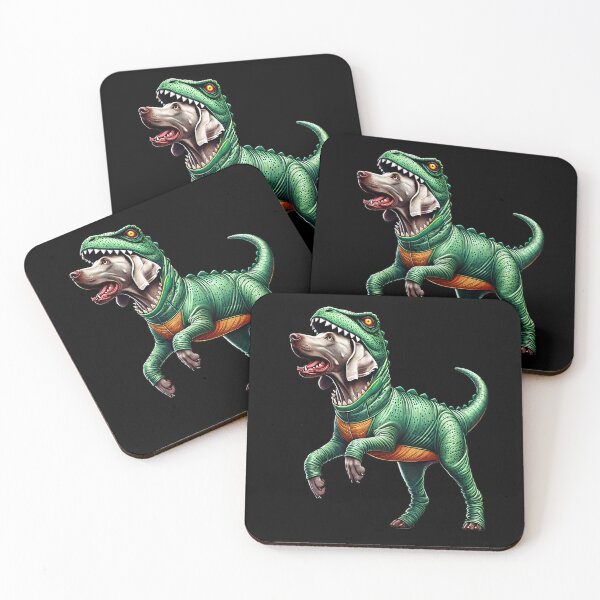 Item preview, Funny Weimaraner Wearing Dinosaur Outfit Dog Lover designed and sold by Kimberley King Art  King Art.