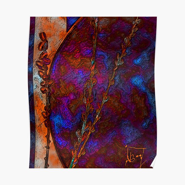 Dragon Silk with Willows Poster