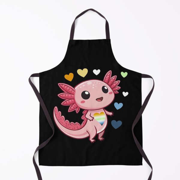 Artikelvorschau, Kawaii Axolotl mit AroAce Agender-Herzen - AroAce Agender Pride Art entworfen und verkauft von Travelslightly.