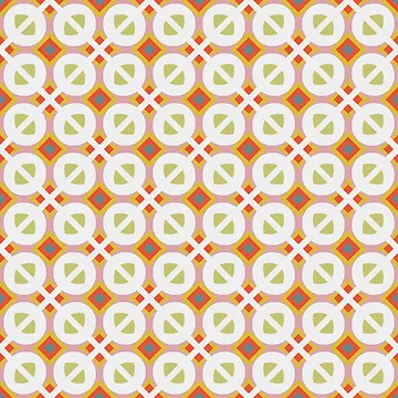 Artwork thumbnail, Geometric Retro Elliptical Pattern by Patternfluent