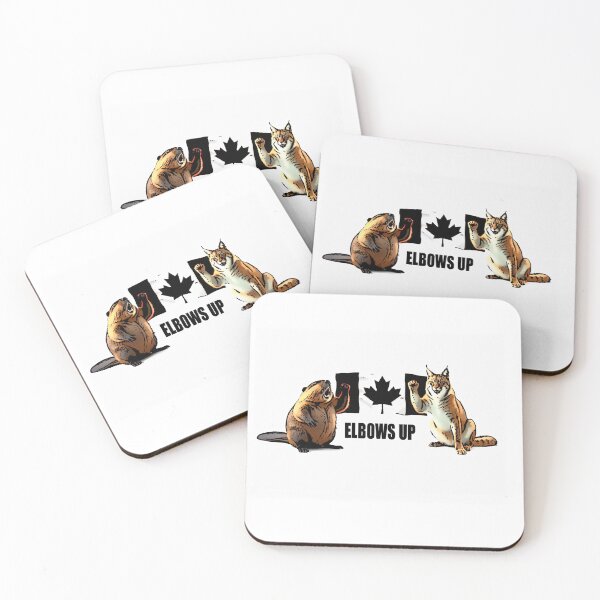 Item preview, Elbows Up Beaver & Lynx designed and sold by SketchandPerch.
