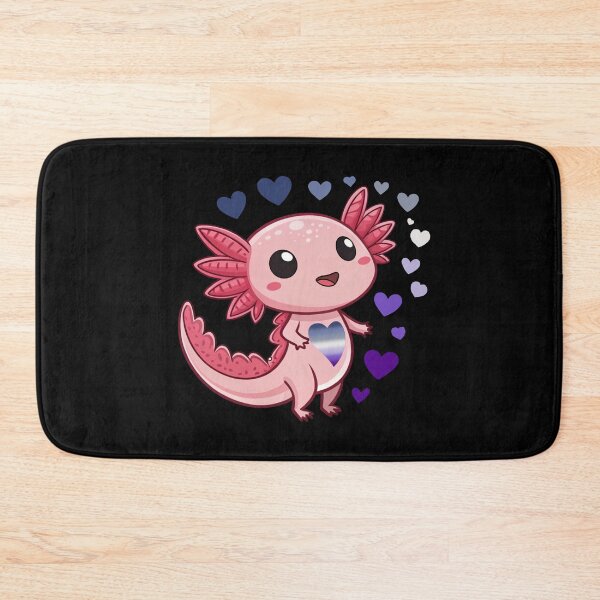 Item preview, Kawaii Axolotl with Butch Hearts - Butch Pride Art designed and sold by Travelslightly.