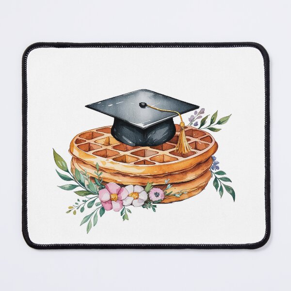 Item preview, Elegant Floral Waffle Graduation designed and sold by Verycutethings.
