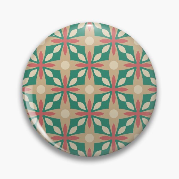 Item preview, Vintage Floral Geometric Pattern designed and sold by Patternfluent.