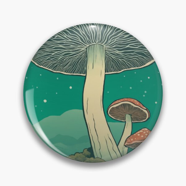 Item preview, Mushroom Glade: A Whimsical Nighttime Fantasy Landscap designed and sold by REPTISLAV.