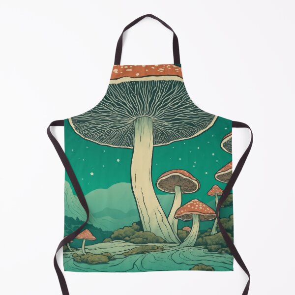 Item preview, Mushroom Glade: A Whimsical Nighttime Fantasy Landscap designed and sold by REPTISLAV.