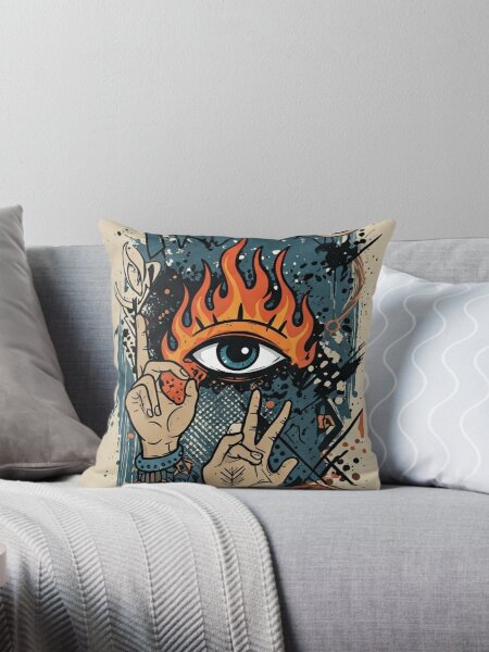 Aperçu de l'œuvre Flammes mystiques : art visuel du graffiti créée et vendue par ZyloVibes.
