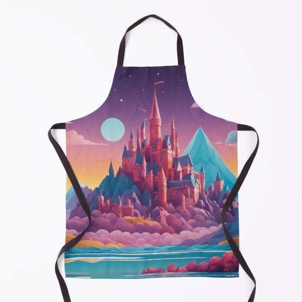 Item preview, Enchanted Castle: A Dreamy Pastel Fantasy Landscape designed and sold by REPTISLAV.