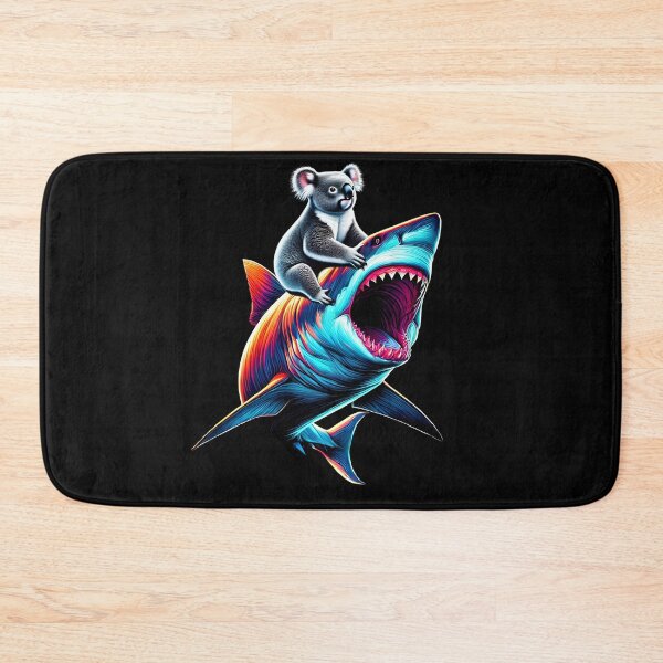 Item preview, Funny Koala Riding Shark Koala Lover designed and sold by Kimberley King Art  King Art.