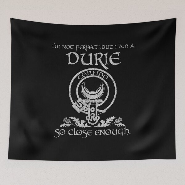 Item preview, Durie clan Scottish surname crest badge motto tartan sporran kilt men women designed and sold by Clan1093.