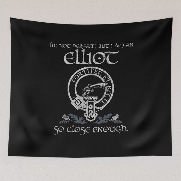 Item preview, Elliot clan Scottish surname crest badge motto tartan sporran kilt men women designed and sold by Clan1093.