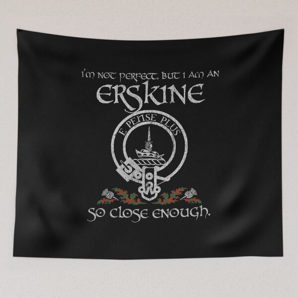Item preview, Erskine clan Scottish surname crest badge motto tartan sporran kilt men women designed and sold by Clan1093.