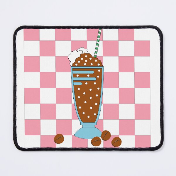 Item preview, Coffee slush with whipped cream in a large glass. Cold summer drink. Coffee lemonade. designed and sold by Cartoon Spain.