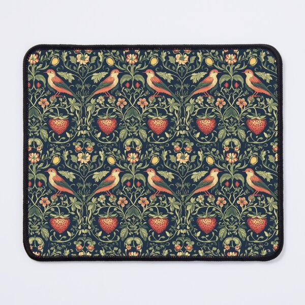 Item preview, vintage birds and strawberries designed and sold by PoppyLaneStudio.