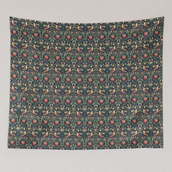 Item preview, vintage birds and strawberries designed and sold by PoppyLaneStudio.
