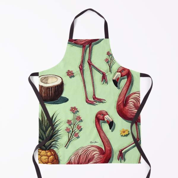 Item preview, Tropical Flamingo Fiesta designed and sold by Hen-C-Art.