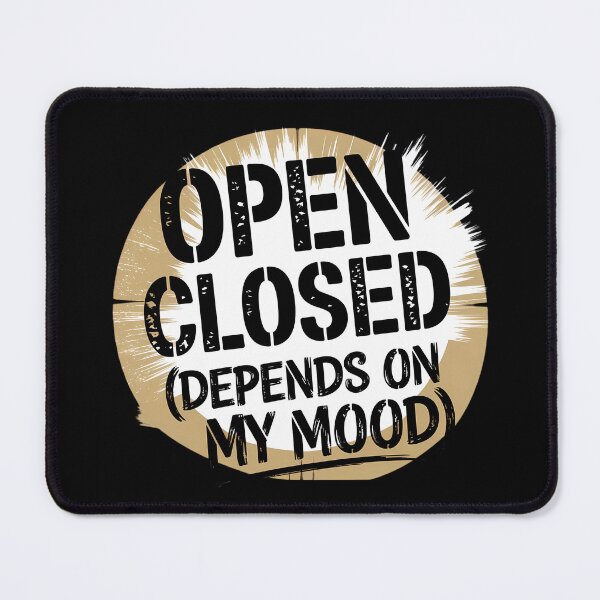 Item preview, Vintage Open/Closed Mood Sign – Retro Business designed and sold by SolaoLab.