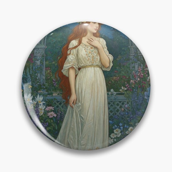 Item preview, Young Woman Painting Inspired Modern Romanticism   designed and sold by Tamas Das.