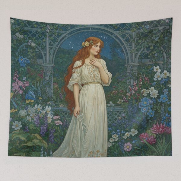 Item preview, Young Woman Painting Inspired Modern Romanticism   designed and sold by Tamas Das.