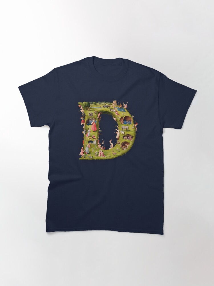 Thumbnail 3 of 7, Classic T-Shirt, Hieronymus Bosch Alphabet Letter D designed and sold by dinaaaaaah.
