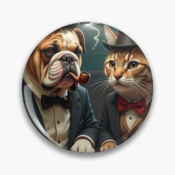 Item preview, English Pub Cat and Bulldog Friends designed and sold by Collinwood-1770.