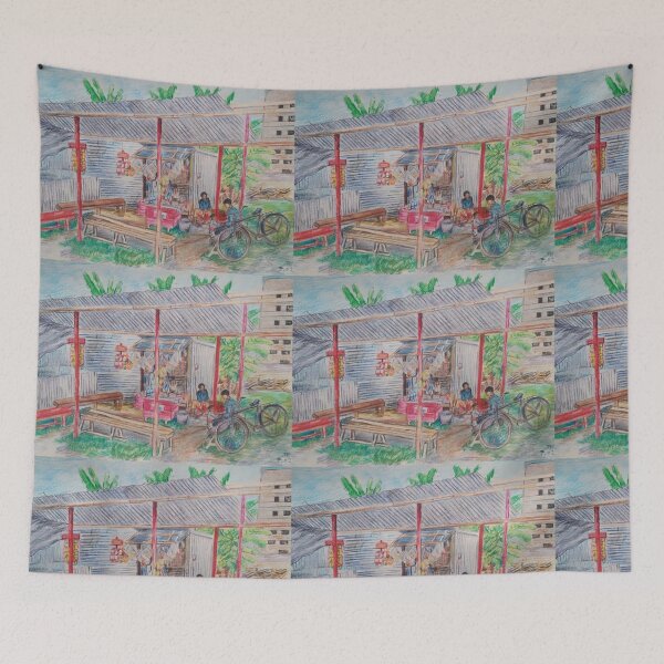 Item preview, A Tea Stall of Dia Bari. designed and sold by fbtrisha.