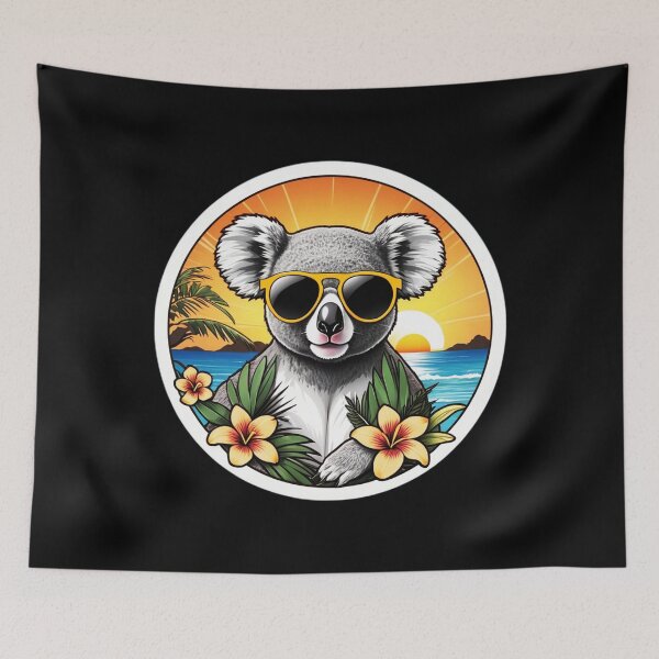 Item preview, Koala Bear with Sunglasses by The Beach in Hawaii designed and sold by NautiChic.