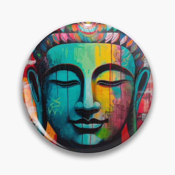 Item preview, Colorful abstract Buddha Head designed and sold by ROLY O .