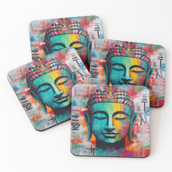 Item preview, Colorful abstract Buddha Head designed and sold by ROLY O .