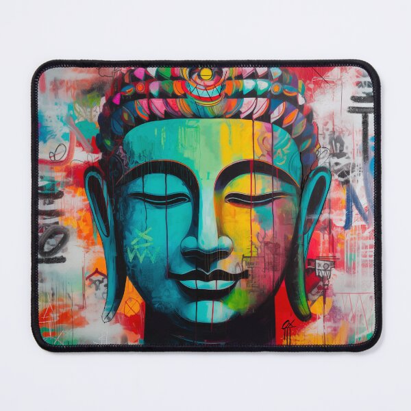 Item preview, Colorful abstract Buddha Head designed and sold by ROLY O .
