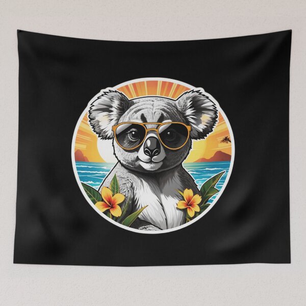 Item preview, Relaxed Koala Bear with Sunglasses by The Ocean in Hawaii designed and sold by NautiChic.