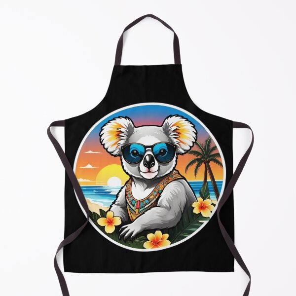 Item preview, Palm Tree Koala Bear with Sunglasses at Sunset in Hawaii designed and sold by NautiChic.