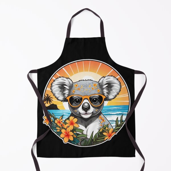 Item preview, Koala Bear with Sunglasses and Hawaii Orchids designed and sold by NautiChic.