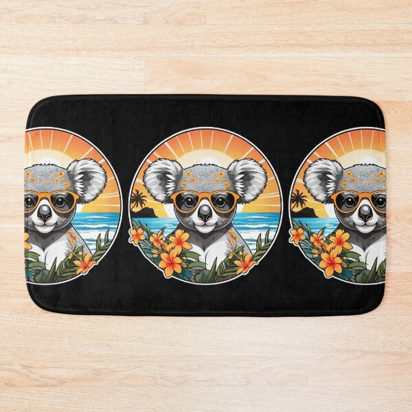 Item preview, Koala Bear with Sunglasses and Hawaii Orchids designed and sold by NautiChic.