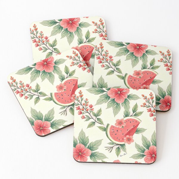 Item preview, Floral Watermelon Delight designed and sold by Hen-C-Art.