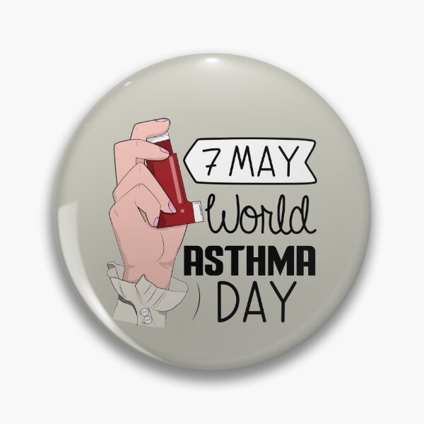 Item preview, 7 May World Asthma Day - Wacky Holidays designed and sold by ChemicalXShop.