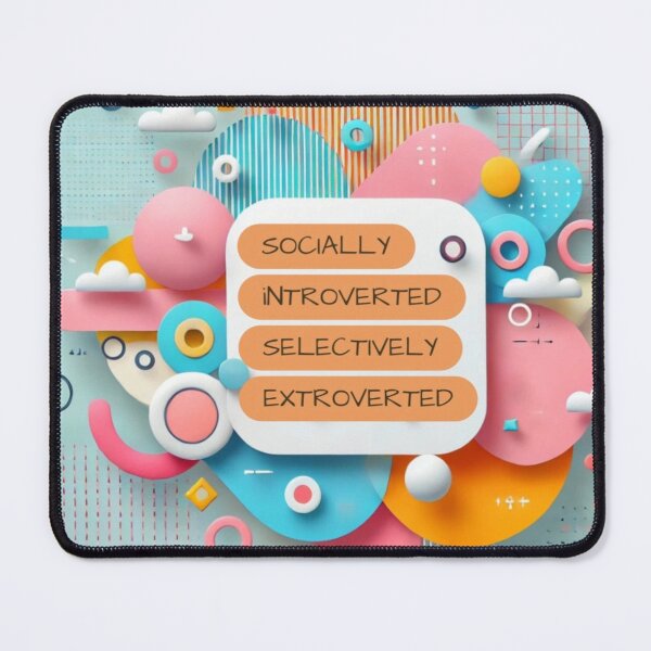 Item preview, Socially introverted, selectively extroverted. designed and sold by Nat-Rio.