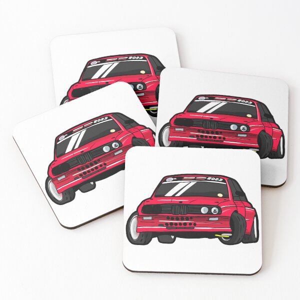 Item preview, Red Drifting Old Car designed and sold by MonkiFlipp.
