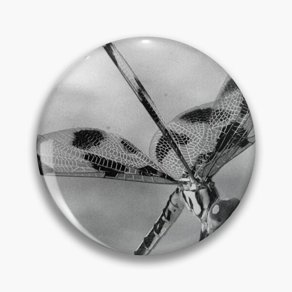 Item preview, Libélula en blanco y negro con banderín de Halloween designed and sold by MercerImages.