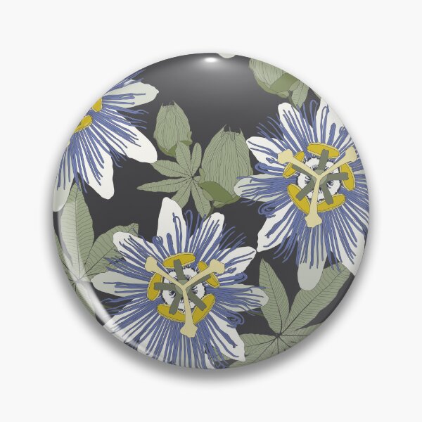 Item preview, Seamless tropical palm leaves, Passiflora flowers. Jungle leaves  floral pattern. designed and sold by MatyKotiv.