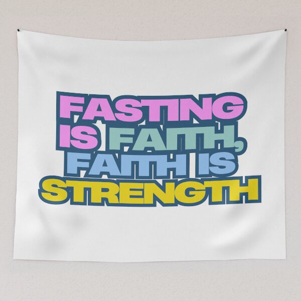 Item preview, Fasting Faith Strength Inspirational Design designed and sold by RaiyaTees.