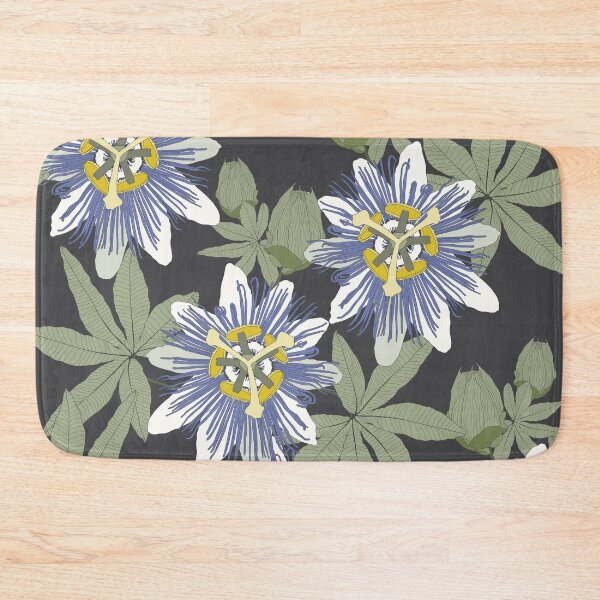 Item preview, Seamless tropical palm leaves, Passiflora flowers. Jungle leaves  floral pattern. designed and sold by MatyKotiv.