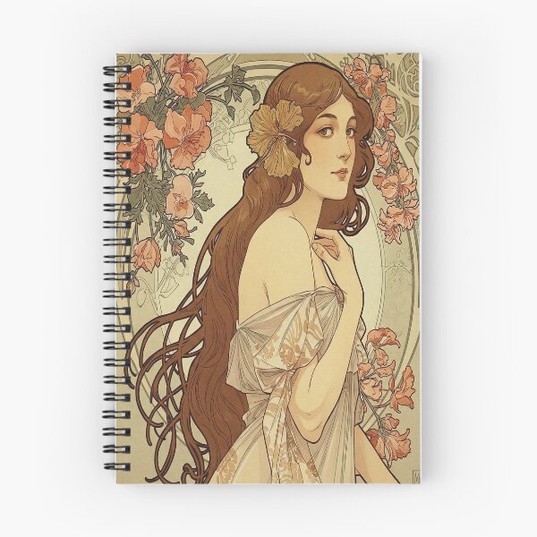 Item preview, Inspired By   Alphonse Mucha The Flowers Painting designed and sold by Tamas Das.
