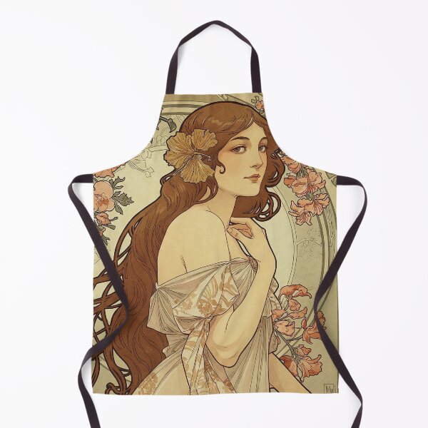 Item preview, Inspired By Alphonse Mucha The Flowers Painting designed and sold by Tamas Das.