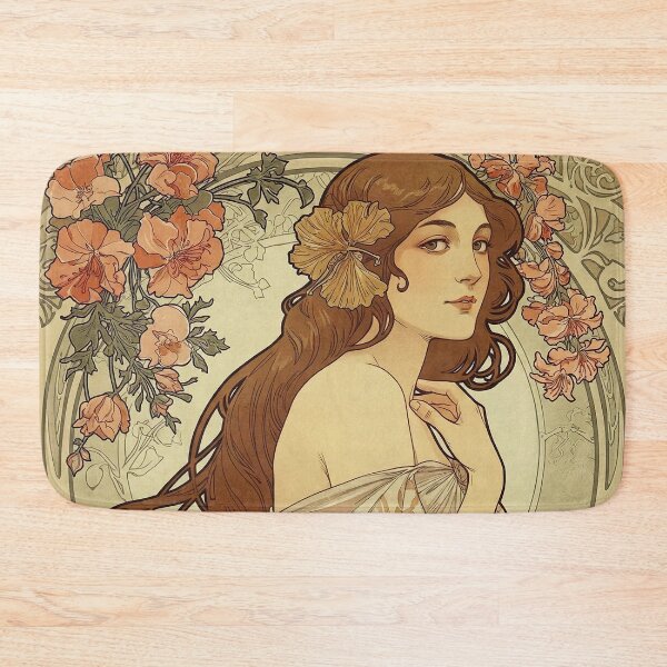 Item preview, Inspired By   Alphonse Mucha The Flowers Painting designed and sold by Tamas Das.